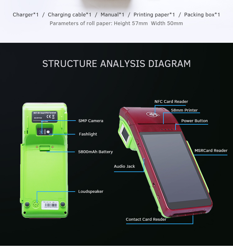 4 PSAM Card Payment Terminal Offline EDC Point of SaleMachines
