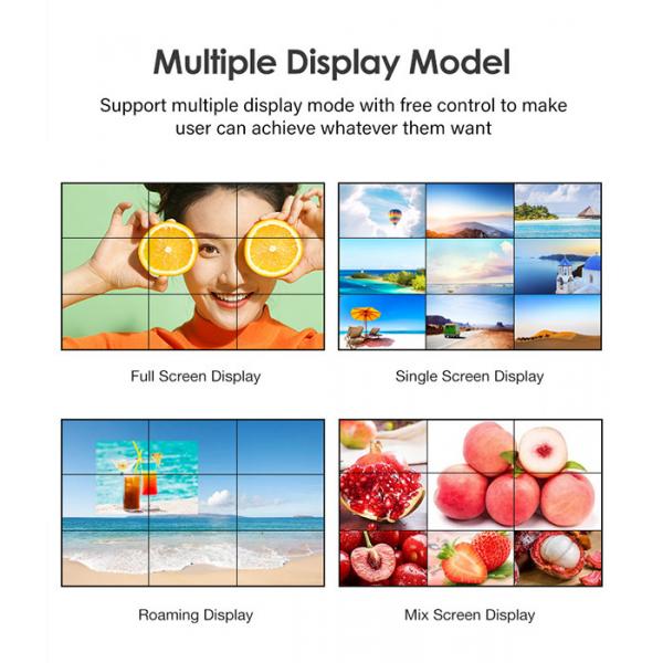 4K 55 Inch Lcd Video Screen Led Panel Tv Wall 3x3 Wall Mount Smart Display