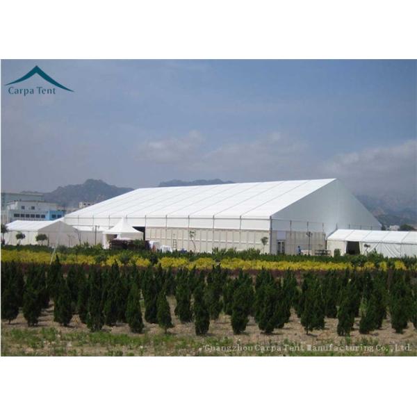 White Aluminium Frame Canopy Tents With Waterproof PVC Fabric Width 15m