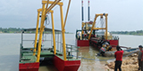 Underwater Cutting Suction Dredger Leader 250mm Pipe Diameter Australian Technology Pump