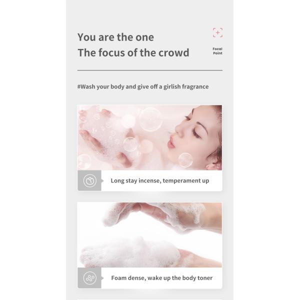 Exfoliating Natural Shower Gel with Shea Butter Salicylic Acid Body Natural Shower