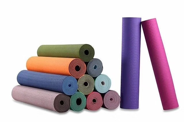 Natural Rubber Pink Yoga Mat , Soft Gymnastics Mats For Children's Play Center