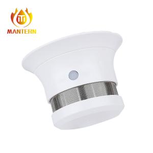 Compact Smart Smoke Detector Stand Alone Smoke Alarm 2pcs AAA Battery Operated