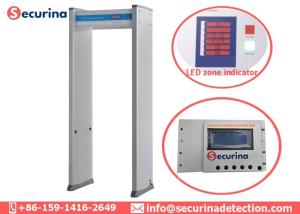 China Airport Metal Detector Body Scanner 40 Hours Continuously 6 Detecting Zones wholesale