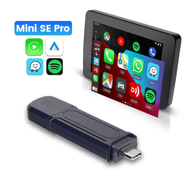 Se Pro More Apps Music Gps carlinkit USB Mini Adapter Wireless Carplay Universal Dual Channel Android Auto Ai Box for Cars apple