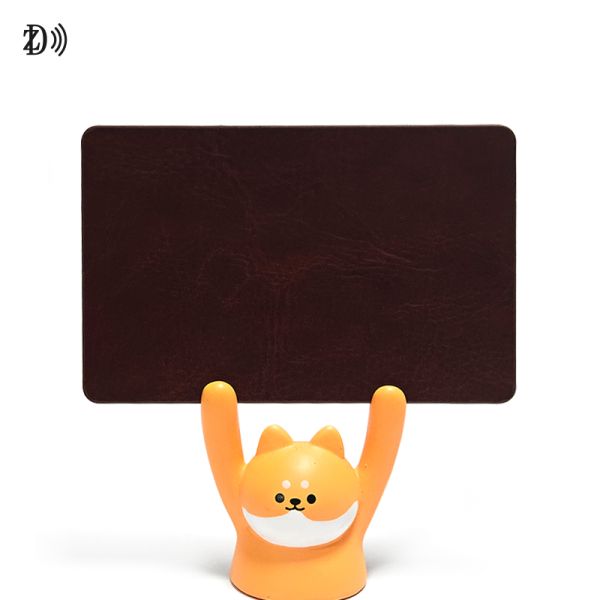 Customized Printable Leather Surface Card 13.56Mhz RFID NFC Cards Blank Leather Business Cards