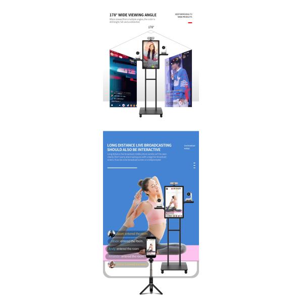 IOS Android Screen Sharing 21.5" FHD Touch Screen Live Streaming Broadcast Devices