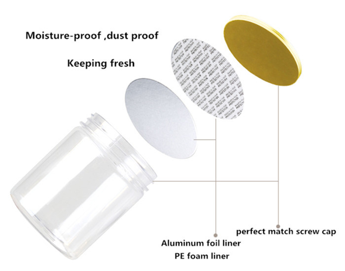 Kitchen 450ml Square Round Plastic Canisters Transparent SGS With Plastic Screw Top