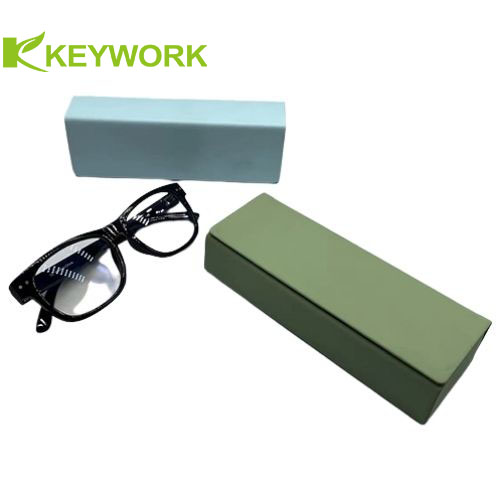Lycra Portable EVA Metal Eyeglass Case Hard Cuboid Eyewear Packaging Box