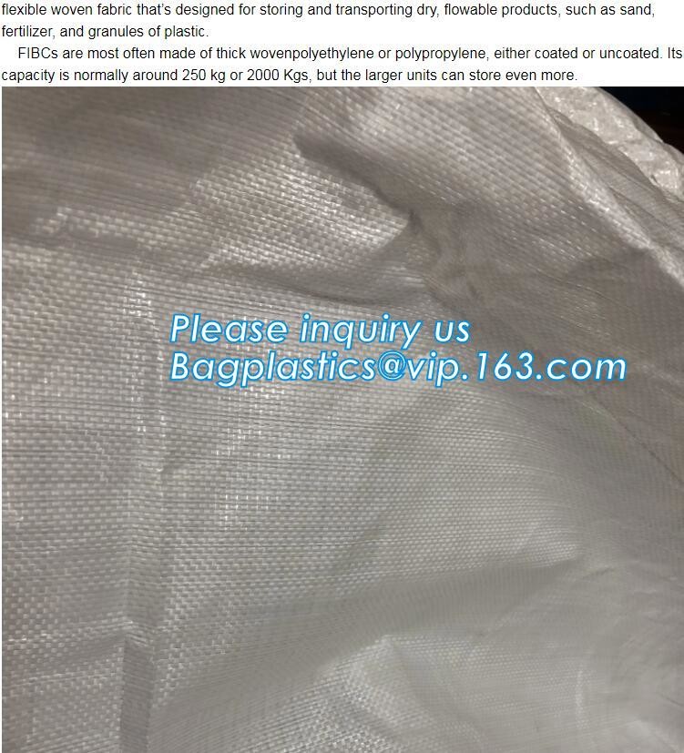 customizable PP u-panel baffle big bag /coated white woven PP jumbo bag/ventilated 4 panel baffle bag/all colors availab