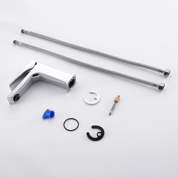 Hotel Villa Stainless Steel Mixer Tap Bathroom Single Lever Wash Basin Faucet