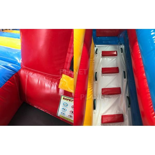 Adult Inflatable Playground Bounce House Combo Funcity Bounce Round Jumping House Obstacle Course Moonwalk Bounce House