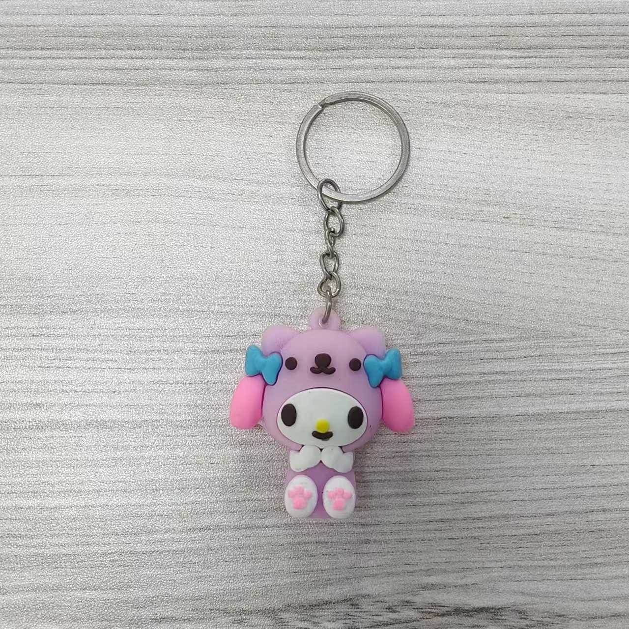 Custom 2D 3D PVC Keychains Soft Rubber Cartoon Anime UV Printing Digital Mockup with Your Logo Low MOQ Factory Direct Supply