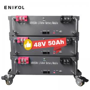 Smart Bms 51.2v Lifepo4 Backup Battery 48V Lithium Ion Battery 50ah 100ah