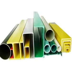 Pultruded Fiberglass Hollow Tubes Composite FRP Profiles Square Rectangular