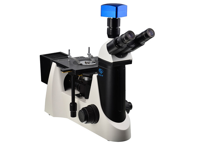 Metallurgical Trinocular Inverted Microscope 80X Objective 5 Holes Eyepiece