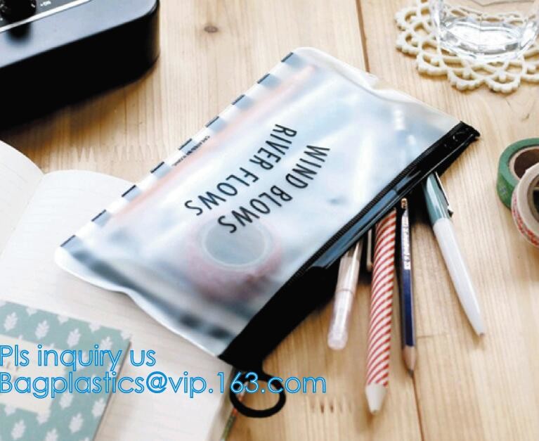 Custom waterproof pvc slider zipper wet bikini bag, zipper lock slider bag/resealable pvc slider zip poly bag, resealabl