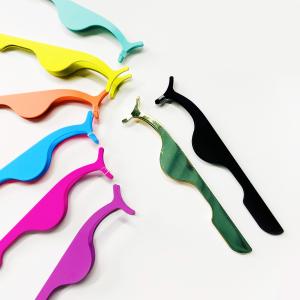 Colorful False Eyelash Applicator , Metal Eyelash Applicator Stable Fixation