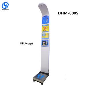 China Coin Vending Body Mass Index Machine , Ulstasonic Weighing Scale With Bmi Calculator wholesale