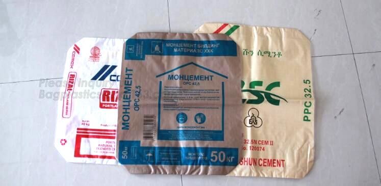 Hot Selling Kraft Paper PP Woven Plastic Cement Valve Bag For 25Kg,kraft paper laminated pp woven sandwich bag for logis