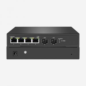 China 4 10/100/1000/2500 Mbps RJ45 Ports Interface Smart 2.5 Gigabit Switches With 2 10Gbps SFP+ Ports For Home wholesale