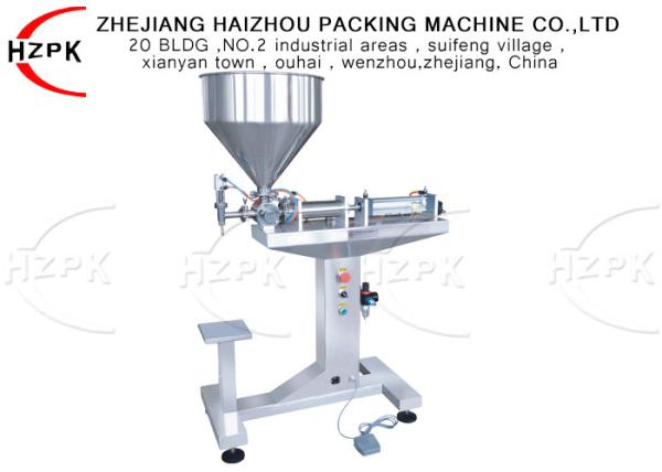 Quality Convenient Semi Automatic Paste Filling Machine 30-300ml For Small Factories for sale