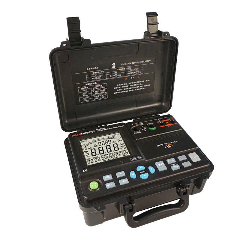 PI/DAR High Voltage Insulation Resistance Tester 5TOhm Insulation Measurement