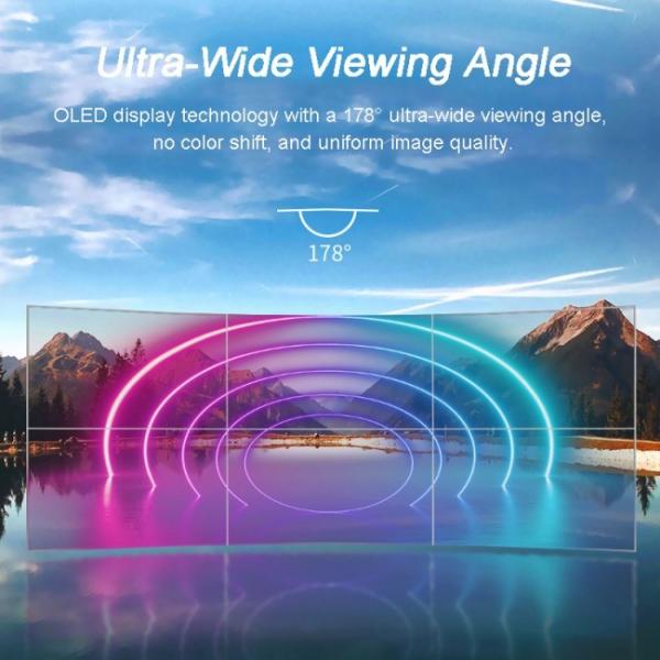 2×2 Splicing Transparent OLED Display Advertising Player Aluminum Alloy Frame High-Brightness 4K