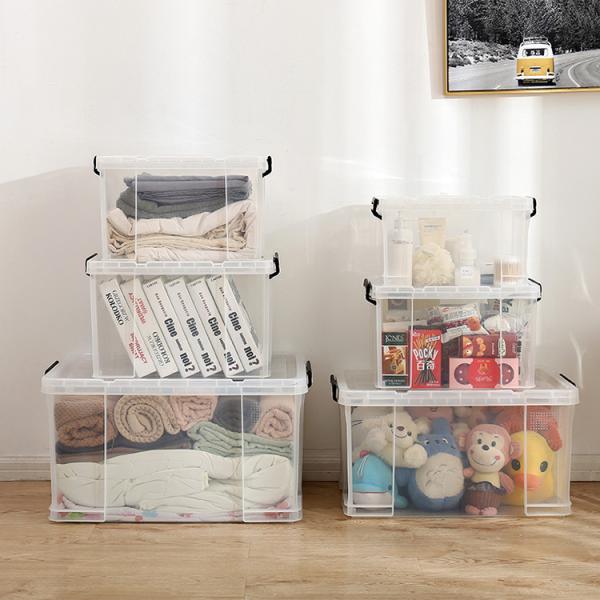 Quality Collapsible 150l Clear Plastic Storage Bins Transparent Storage Containers for sale