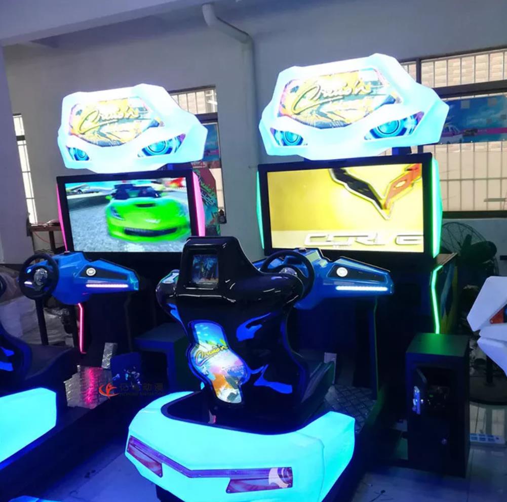 42LCD Dynamic Car Racing Game Machine Super Cars Arcade Game Humanity Design