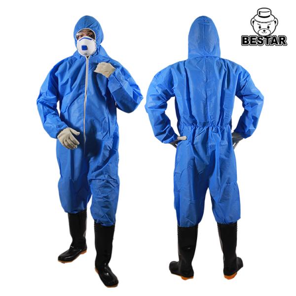 SMS Disposable Painting Overalls Breathable Disposable Type 5 6 Coverall