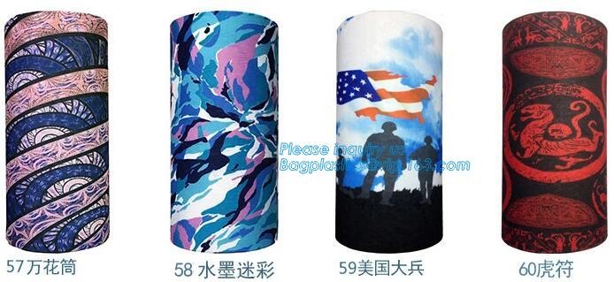 multi choice women head scarf printed colorful face mask custom logo/size bandana,Sport Strapping Seamless Custom Gaiter Whi