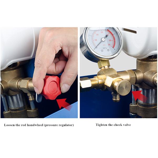 6L/Min 60Bar Electric Test Pumps High Pressure Blue