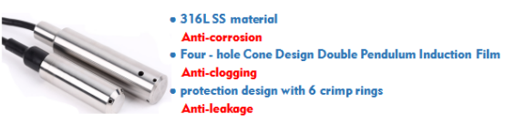 Fuel tank oil water level sensor water level meter