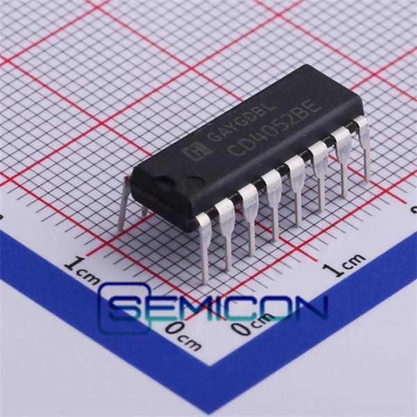 CD4052BE Electronic Components IC IC MUX / DEMUX DUAL 4X1 16D IPAnalog Switch Chip