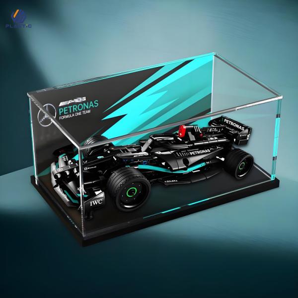 Quality Fire Proof Rectangular Acrylic Toy Display Case Waterproof Customized Design for sale