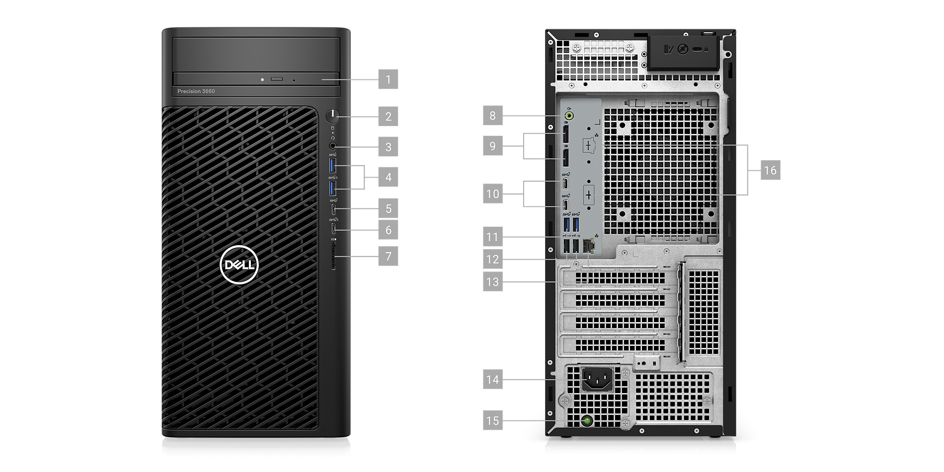 Dell Precision 3660 i9-12900 Workstation PC Computer 8G 1T SATA with Windows 10/11