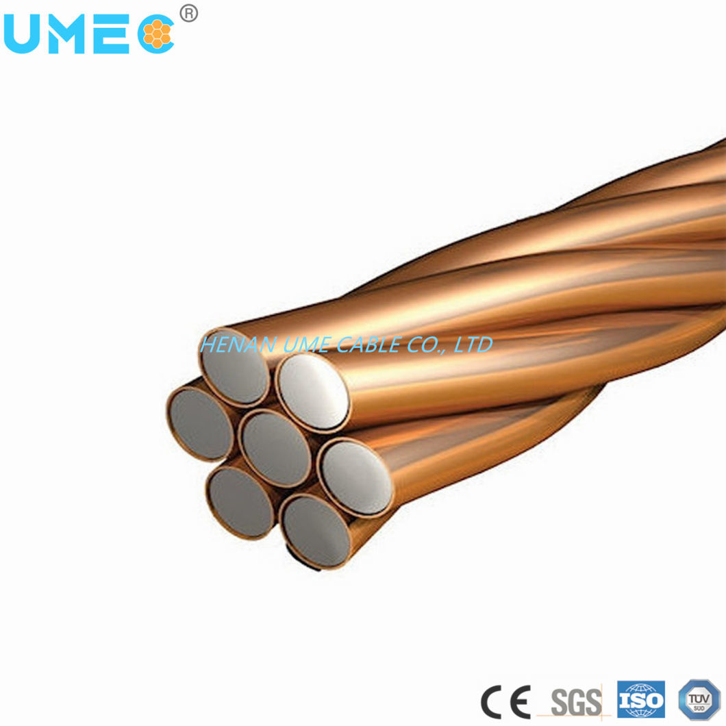 Copper Clad Steel Wire Bare Copper Conductor 30% 40% Conductivity CCS