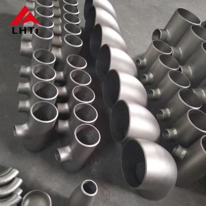 China ASTM B363 GR2 Bending Titanium Pipe , Tee Reducer Pipe Fittings Pickled Surface wholesale