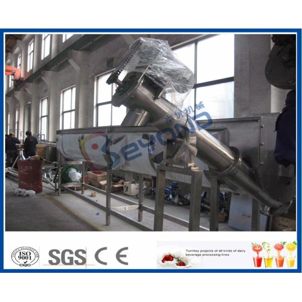 Screw Conveyor Design Fruit Processing Equipment With SUS304 Stainless Steel