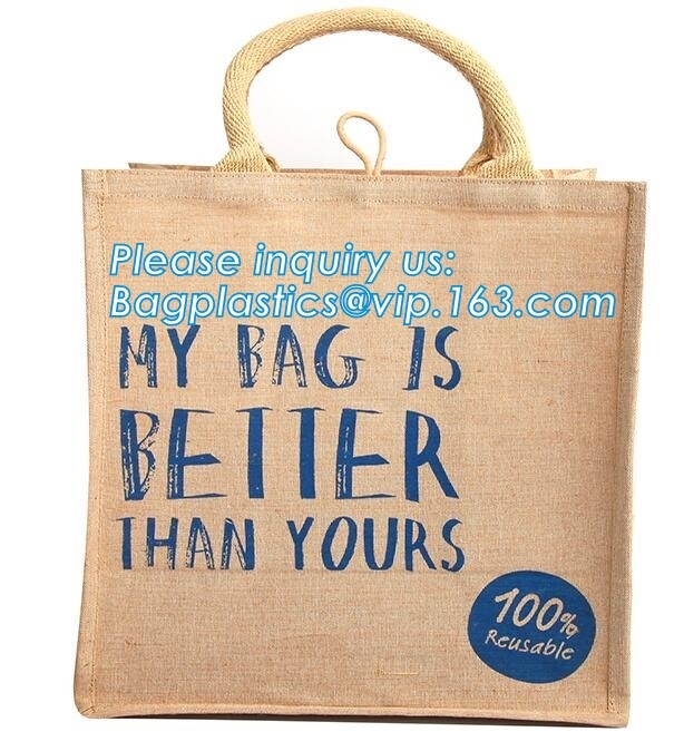 JUTE STORAGE BASKET WITH COTTON ROPE HANDLES,Burlap fabric jute toy storage basket for home storage organization bagease