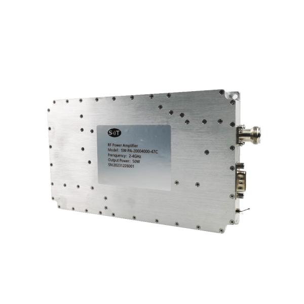 Quality 2000-4000MHz Linear Amplifier 47dBm S Band Power Amplifier For Radar system for sale