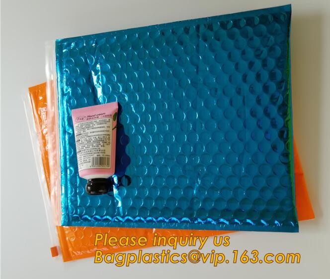 Cosmetic Slider Zip lockk Bubble Bags Bubble Slide Pouch,Zip lockk esd bubble bag bubble packaging wrap cosmetic pouch slide