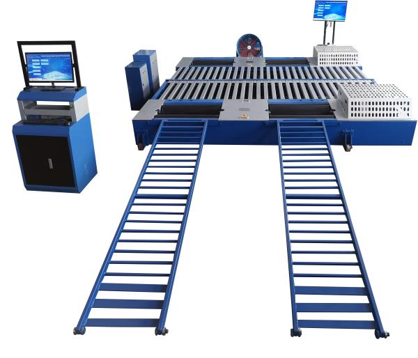 Quality AA4C 3 Axis 6 Roller 15T Capacity Chassis Dynnamometer Machine Auto Car Vehicle Test Line Vehicle Inspection Equipments for sale