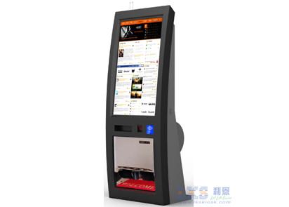 Self Help Shoe Polisher Service Kiosk , RFID / NFC Card Payment Bar Code Reader