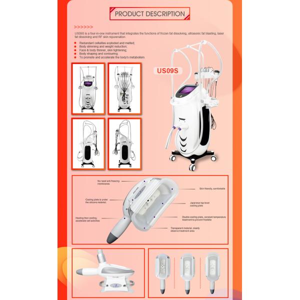 Body Sculpting Cryolipolysis Machine Wind / Water And Semiconductor Cooling System