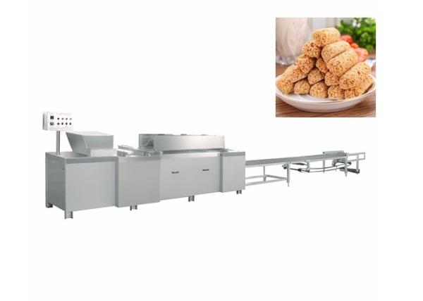 Quality Rice Ball Candy Production Line / Puffing Rice Cereal Bar Forming Machine for sale