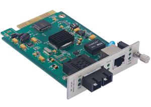 SNMP Manageable Fiber Optic Network Card 10/100/1000 Base-TX To 1000 Base-FX 1*9