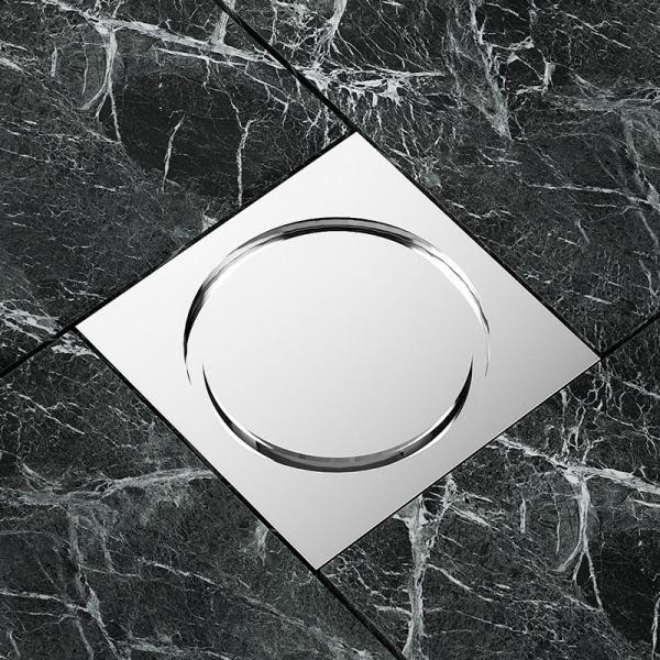 Quality Dual Layer Concealed Floor Drain J6194-1052 Push Down Odor Resistant for sale