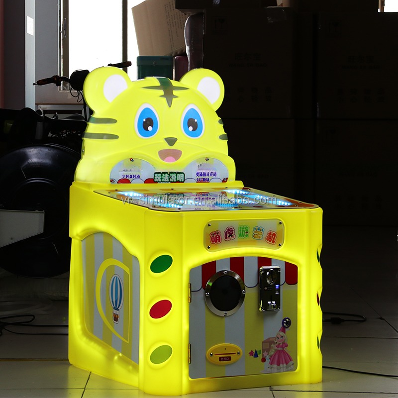 Factory price coin arcade cute tiger hitting machine playing cards game machine for children happy fun